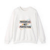 Progress Not Perfection Sweatshirt | handwritten marker style, brush script