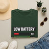 Low Battery High Anxiety T-Shirt — Funny Mental Health Graphic Tee