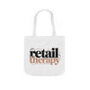 Canvas Tote Bag — "Retail Therapy" Printed Shopper