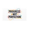 Progress Not Perfection Canvas | Handwritten Marker Brush Script, Motivational Wall Art