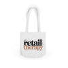 Canvas Tote Bag — "Retail Therapy" Printed Shopper