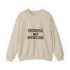 Progress Not Perfection Sweatshirt | handwritten marker style, brush script