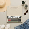 Low Battery High Anxiety T-Shirt — Funny Mental Health Graphic Tee