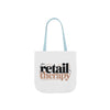 Canvas Tote Bag — "Retail Therapy" Printed Shopper