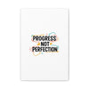 Progress Not Perfection Canvas | Handwritten Marker Brush Script, Motivational Wall Art