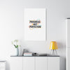 Progress Not Perfection Canvas | Handwritten Marker Brush Script, Motivational Wall Art