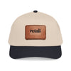 Mid Profile Baseball Cap with Leather Patch (Rectangle)
