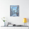 Snowy Village Canvas Art