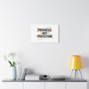Progress Not Perfection Canvas | Handwritten Marker Brush Script, Motivational Wall Art