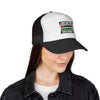 Trucker Cap – “Low Battery 6% / High Anxiety 100%” Graphic Mesh Hat