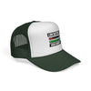 Trucker Cap – “Low Battery 6% / High Anxiety 100%” Graphic Mesh Hat