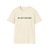 Do Not Disturb T-Shirt — Minimalist Graphic Tee with Back Checklist