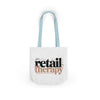 Canvas Tote Bag — "Retail Therapy" Printed Shopper