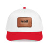 Mid Profile Baseball Cap with Leather Patch (Rectangle)