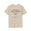 World Champion Overthinking T-Shirt — Funny Anxiety Humor Tee
