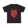 Red Wolf Graphic Tee — Bold Retro Wolf Logo T‑Shirt