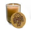 Dope Less But Dope AF Engraved Soy Candle — 14oz Scented Gift