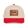 Mid Profile Baseball Cap with Leather Patch (Rectangle)
