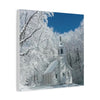 Winter Church Canvas Print