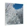 Winter Church Canvas Print