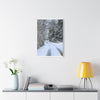 Snowy Winter Road Canvas Art