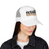 Retail Therapy Trucker Hat — Embroidered Foam Mesh Cap