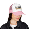 Retail Therapy Trucker Hat — Embroidered Foam Mesh Cap