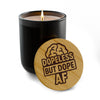 Dope Less But Dope AF Engraved Soy Candle — 14oz Scented Gift