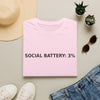 Social Battery: 3% T-Shirt — Introvert Graphic Tee