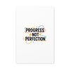 Progress Not Perfection Canvas | Handwritten Marker Brush Script, Motivational Wall Art