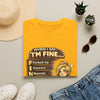 "When I Say I'm Fine" Funny Mental Health Graphic T-Shirt