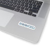 BOOKED outline text Sticker | Hollow font, minimalist typography