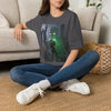 Horror Adventure T-Shirt — Explorer Confronting Glowing Ancient Spirit