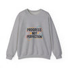 Progress Not Perfection Sweatshirt | handwritten marker style, brush script