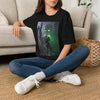 Horror Adventure T-Shirt — Explorer Confronting Glowing Ancient Spirit