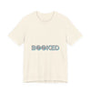 BOOKED outline text shirt Tee | hollow font minimalist typography