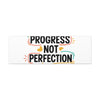 Progress Not Perfection Canvas | Handwritten Marker Brush Script, Motivational Wall Art