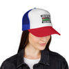 Trucker Cap – “Low Battery 6% / High Anxiety 100%” Graphic Mesh Hat