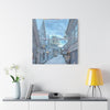 Snowy Village Canvas Art