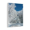 Winter Church Canvas Print