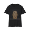 Fingerprint Art Tee — Golden Fingerprint Graphic T-Shirt