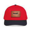 Mid Profile Baseball Cap with Leather Patch (Rectangle)
