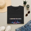 I Survived The Static T-Shirt — Retro Wave Audio Tee
