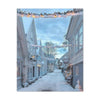 Snowy Village Canvas Art