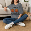 Ladies Funny Basketball T-Shirt — Funny Basketball Tee for Women