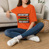 Low Battery High Anxiety T-Shirt — Funny Mental Health Graphic Tee