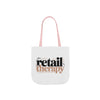 Canvas Tote Bag — "Retail Therapy" Printed Shopper