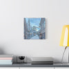 Snowy Village Canvas Art