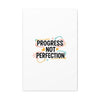 Progress Not Perfection Canvas | Handwritten Marker Brush Script, Motivational Wall Art